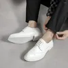 Swobodne buty ręcznie wykonane męskie ubiór bzdurowy Oxford Class