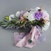 Dekoratif Çiçekler Y1ub 22 '' Gelin için Düğün Buketleri Basamaklı Buket Gözyaşı