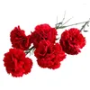 Decorative Flowers Simulated Carnation Bundle For Teacher's Day And Mother's Gifts Home Decoration