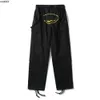 Męskie spodnie samochodowe streetwearu Hip Hop wydrukowane swobodne spodnie w stylu Retro Retro Multi-Pockets Prosty luźne kombinezon para sport 7nsb