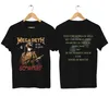 Men's T-Shirts 2024 Men Megadeths T Shirt Casual Rust in Peace T-shirt Graphic Oversized Sports Tops Breathable Comfortable Strtwear S-3XL T240506