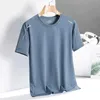 T-shirts masculins T-shirt mince d'été Ice Ice Silk Mesh respirant o cou court Slve Impression rapide et lâche sèche Sport H240506