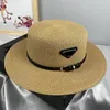 Emmer hoed heren cap dames hoeden ontwerper strand gemonteerd vizier stro honkbal zonneput voor mannen ontwerpers cowboy luxe aardbei v3hb#