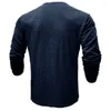 T-shirts pour hommes Coldker Big and Tall Men Henley Henley Casual Cotton Slim Fit Basic Spring T-shirt