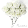 Flores decorativas 50 peças Rose Artificial Flow