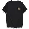 T-shirt pour femmes Cloocl Animal T-shirt Brand de mode Summer Summer Cat Stickers Imprimé T-shirt Mens Shirts Hip Hop Tops de coton drôle D240507