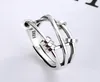 S925 Sterling Silber Fashion Frauen Drei Ringe Smart Index Finger Ringtransship Multicircle -Überwachungsperlen Wünschen Sie Silve1192796