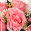 장식용 꽃 신부 웨딩 꽃가리 신부 들러리 흰색 실크 꽃 장미 인공 신부 Boutonniere Mariage 장식 액세서리