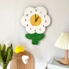 Часы цветы творческие часы стена дома