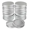 Bouteilles de rangement argent 86 70 mm couvercles larges large bouche mmréusable pots de couvercle ordinaire maçon pour 2024 PC en conserve à la fuite