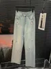 Jeans femminile primavera estate donne floreali ricamato in perline vintage alte pantaloni dolci di jeans pantaloni donne moda y2k vestiti streetwear