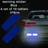 Upgrade Reflective Bumper Sticker Warning Tape Safety Car Collision Label Accesories Practical Wear Resistance Model Y Tesle
