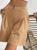 Shorts femminile Jim Nora Women Summer High Waist Pallina LADAGGIO CASTICHE CHUAD VINTAGE SOLID ABBIGLIAMI Pantaloni a matita corta femmina