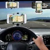 휴대 전화 마운트 홀더 범용 대시 보드 자동차 전화 홀더 쉬운 클립 마운트 마운트 GPS 디스플레이 브래킷 자동차 전면 지원 스탠드 iPhone 용.