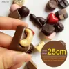 Fridge Magnets 5 pieces of simulated food game chocolate resin art design 3D cute home decoration refrigerator magnet refrigerator decoration WX