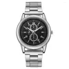 Montre-bracelets Watch Fashion pour hommes Luxury Alloy Strap Wrist Watches Man Clock Quartz Wristwatch Reloj Hombre Relogio Masculino