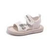 Sandals Childrens Scarpe 2024 Summer Nuova edizione coreana Bentra alla moda per studenti delle scuole primarie e secondarie Soft Sole Casual Beach H240507