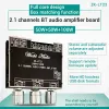 Amplificateur Bluetooth Audio Power Amplificateur Board 2.1 Channel 50W + 50W + 100W / 15W + 15W + 30W Subwoofer Bass Amp TWS application Contrôle de l'application