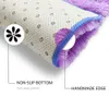 Сплошные пушистые коврики для спальни фиолетовый милый детский коврик с длинными волосами мягкий плюшевый коврик живой ковер современный украшение