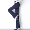 Женские штаны Capris Office Lady Fashion Solid Flare All-Match Pants Весенняя осень Большой размер.