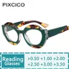Óculos de sol R56864 Novos óculos de leitura de cores polarizados+0,50 ~+3,50 Womens Popular Spliced Color Elder Glasses J240506