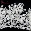 Clips de cheveux Bijoux de mariage fait à la main Luxury Rhonestone Bridal Crown Fashion Party Prom Tiaras Ornements RE4936