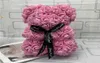 Rose Teddy Bear NEW Valentines Day Gift 25cm Flower Bear Artificial Decoration Christmas Gift for Women Valentines Gift SEA Shippi9471669