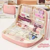 Opbergtassen Grote capaciteit potloodkast Kawaii Boxes voor meisjes schattige Koreaanse briefpapier Schoolbenodigdheden Pen Pouch Organizer