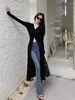 Robes décontractées coréen Lazy Style Women's Automn Vêtements Fashion Cardigan Slim Party Jupe MIDI JOURNE FEMME ÉLECTANT ET JOSE ROBES.
