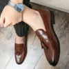 Mocas casuais com tassel mocassins de alta qualidade Mocassins Mocassins Office Business Walking Shoes Plus Size