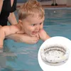Retro gestreiftes aufblasbares Pool Baby Dinosaurier verdickte Hausbugel tragbare Badewanne Runde Design klein 240423