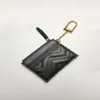 Designers Women Key plånböcker Keychain Wallet 627064 Slim Design Zipper Pocket Chain With Hook 4 Kreditkortsplatser och 1 dragkedja POC 181G