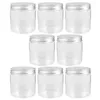 Opslagflessen 8 pc's huishoudelijke jampotten kleine honingcontainer plastic mason set huisdierafdichting