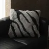 Coussin / décoratif de haute qualité imprimé zébré fausse renard canapé canapé dos pour chaise de lit coussins moelleux doux