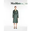 Trench-Coats Forench Coats Mode Luxury Mode de veste de mouton pour femmes Mabillement japonais et coréen Long Designer Designer Portent Maxmaras T4L3