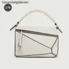 Loeiwe High Cend Designer Puzle Bags для женщин минималистской ручной работы с сплайдером для осенней зимы Новый универсальный паттер