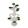 Artisanat, ornements, filtrage, personnalité, belle tuyau d'eau en verre en forme d'arbre, nouveau modèle de 9,8 pouces