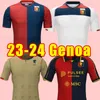 23 24 24 Koszulki piłkarskie Genoa Puscas Coda 2023 2024 EKUBAN YALCIN RETEGUI BADELJ Ilsanker CFC Football Shirts Strootman Sabelli Pajac Hefti Men Anniversary Fouth