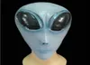 Grappige volwassen unisex Creepy UFO Big Eye Alien latex hoofdmasker Halloween Party Cosplay Carnival Theatre Kostuum Ball Mask9409490