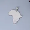 Hangende kettingen 2 stks/veel creatieve Afrika kaart Afrikaans voor kettingbarmbanden sieraden ambachten maken bevindingen roestvrijstalen charme