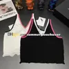 Sexy V Neck Knit Vest Stylish Short Style Party Knit Tank Tops Designer High End Leisure Resort Tanks Tees Sleeveless Backless Top