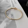 Bangle SFE High Quality 925 Silver Cross Gold plaqué 14K FEMME DU LURXE MODE MODE EXQUISITE BIJOURS CEMAIL GRATUIT Q240506