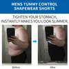 Men Body Shaper Control Control Compression Shorts Belly Slimming Shapewear Abdomen Reducer Pantes Fitness Boxer Pantalon Sous-vêtements 240506