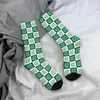 Herrstrumpor coola lyckliga klöver Soccer Irish St Patrick's Day Shamrock polyester länge för kvinnor män andas