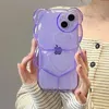 Casos de telefone celular Ins Japan Japan 3D Bear transparente capa para telefone 15 14 11 13 12 Pro Max XS Max Cartoon Cabine
