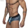 Men's Swimwear Mens swimwear sexy swimwear underwear low waisted mens leaf swimwear shorts mens swimwear beach swimwear bikini surfing shorts XW