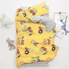 3Pcs Baby Bedding Set Boy Girl Cartoon Soft Kindergarten Cotton Cot Bed Linen Include Pillowcase Bed Sheet Duvet Cover No Filler 240429