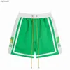 Rhude High End Designer Shorts pour Trendy High Street Summer Sunset Snowy Mountain Coumter Color Splicing Sports and Leisure Beach Séchage rapide Shorts Shorts avec 1: 1