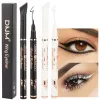 Eyeliner 12 kleuren Matte vloeibare eyeliner Pen Make -up Waterdicht snel drogen gladde ultrathin roodbruine eye voering vleugel tips cosmetica