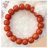 Bracelet naturel bodhi ours rouges rouges plier bord chaud main anciens seaux holdings d'origine conception de polissage haute usine artisanat complète q240506
